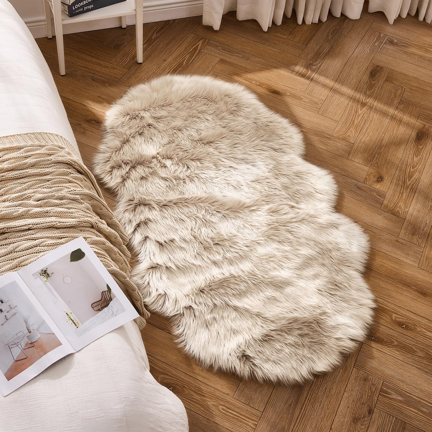 Amazon.com: MIULEE Luxury Soft Fluffy Area Rug 3x5 Feet, Faux Fur